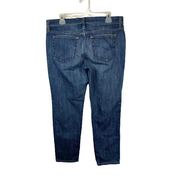 Joe's Jeans Womens Size 31 Denim Jeans Tapered Leg Medium Wash Distressed Hems - Picture 5 of 12